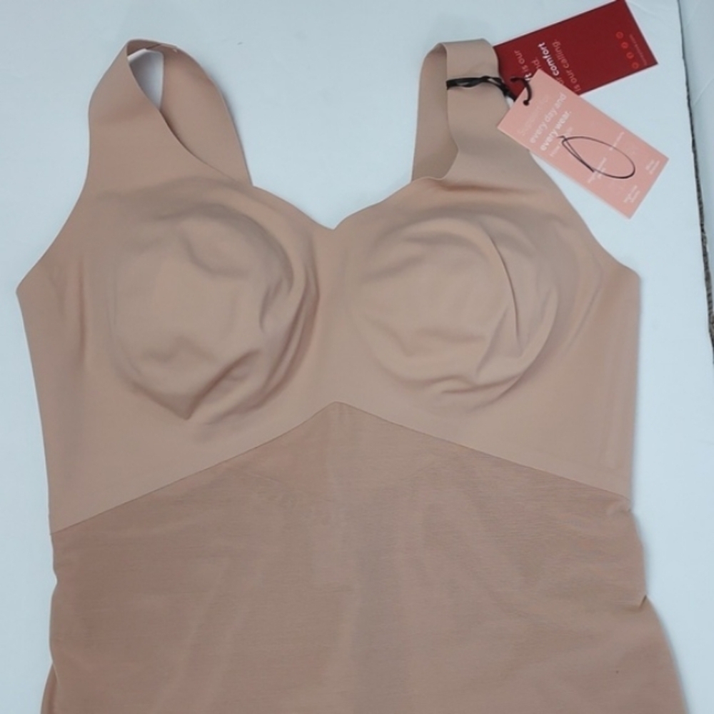 NEW HONEYLOVE Tank Bodysuit Nude 1X - Picture 3 of 13